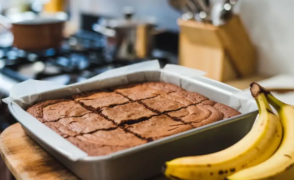 bake banana brownies