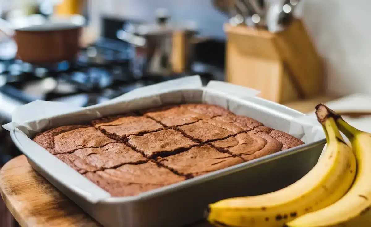 bake banana brownies