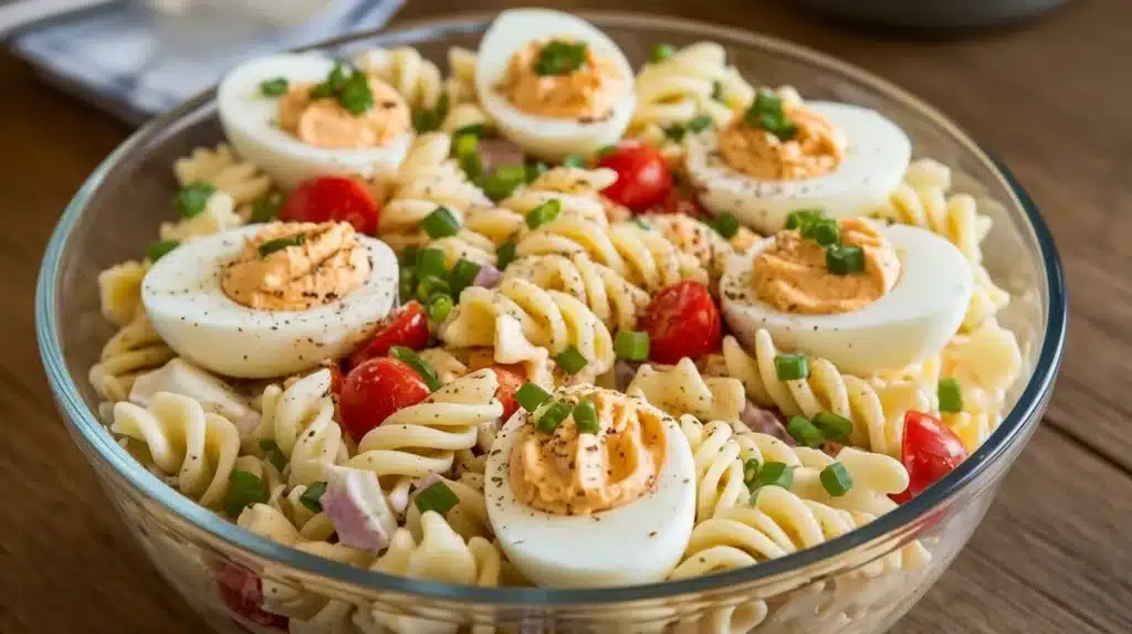 Deviled Egg Pasta Salad