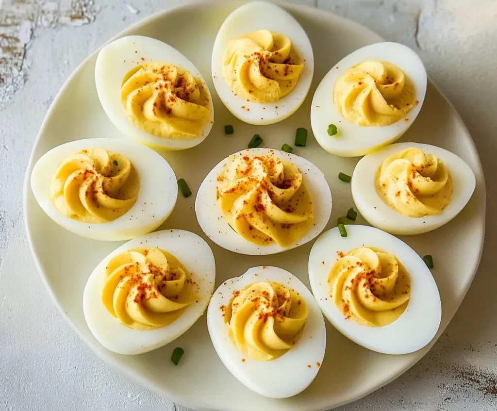 What is deviled egg filling made of?
