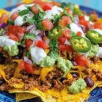 What are the layers for nachos?